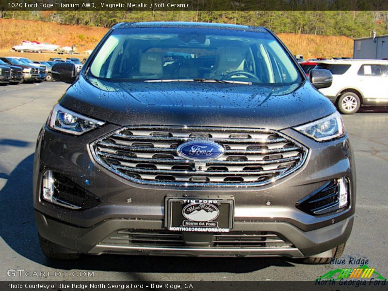 Magnetic Metallic / Soft Ceramic 2020 Ford Edge Titanium AWD