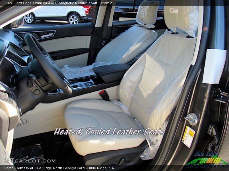Magnetic Metallic / Soft Ceramic 2020 Ford Edge Titanium AWD
