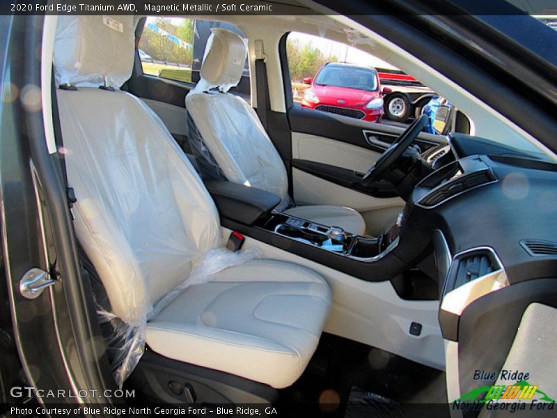 Magnetic Metallic / Soft Ceramic 2020 Ford Edge Titanium AWD