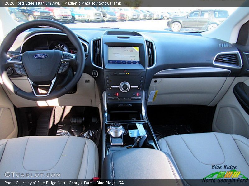 Magnetic Metallic / Soft Ceramic 2020 Ford Edge Titanium AWD