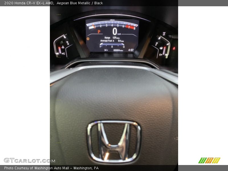 Aegean Blue Metallic / Black 2020 Honda CR-V EX-L AWD