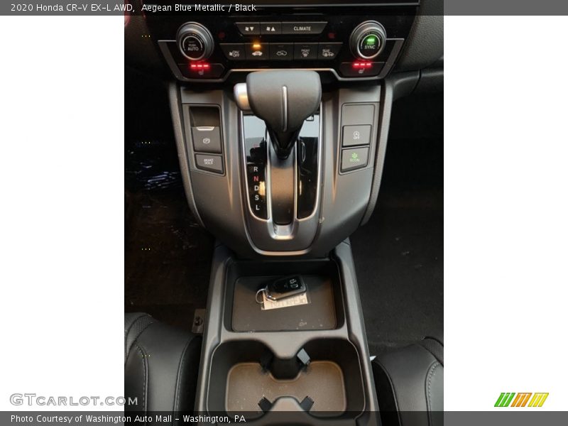 Aegean Blue Metallic / Black 2020 Honda CR-V EX-L AWD