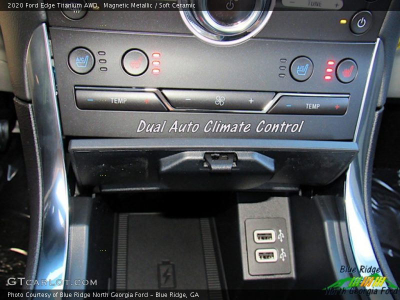 Magnetic Metallic / Soft Ceramic 2020 Ford Edge Titanium AWD