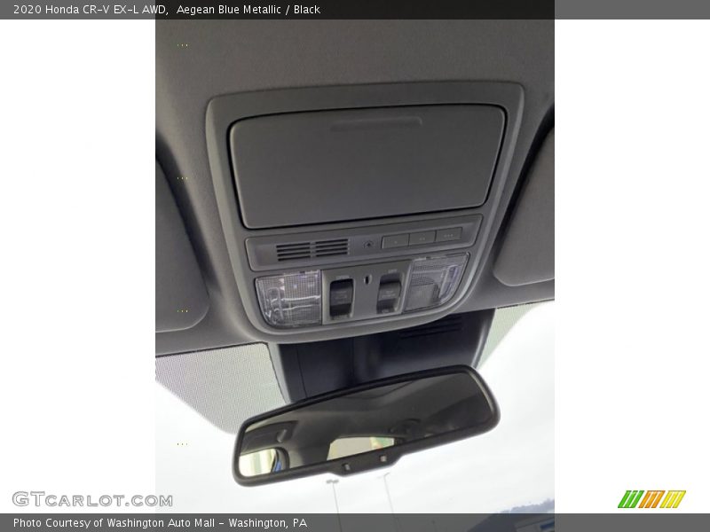 Aegean Blue Metallic / Black 2020 Honda CR-V EX-L AWD