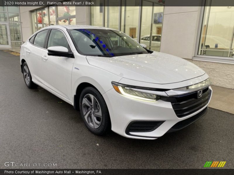 Platinum White Pearl / Black 2020 Honda Insight EX