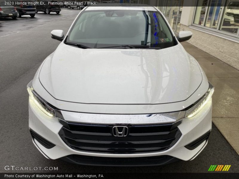 Platinum White Pearl / Black 2020 Honda Insight EX