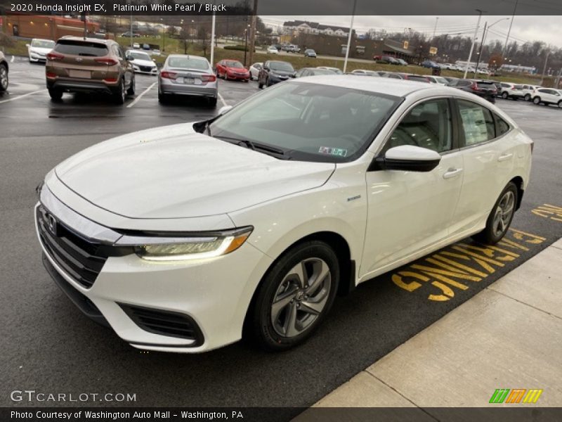 Platinum White Pearl / Black 2020 Honda Insight EX