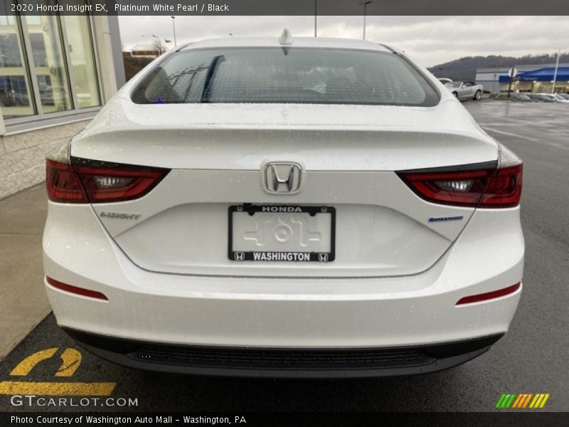 Platinum White Pearl / Black 2020 Honda Insight EX
