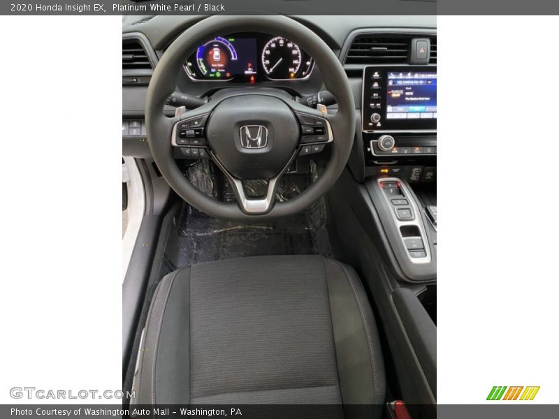 Platinum White Pearl / Black 2020 Honda Insight EX