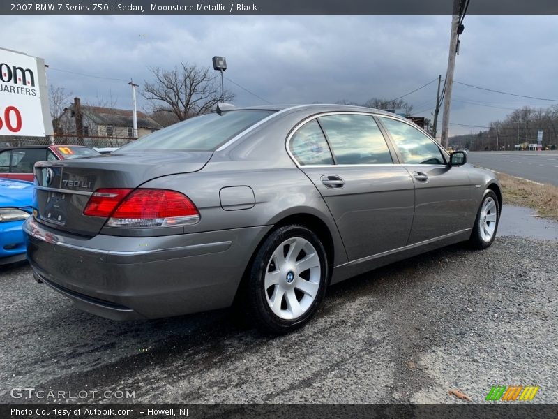 Moonstone Metallic / Black 2007 BMW 7 Series 750Li Sedan