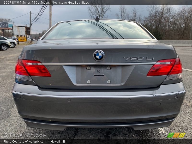 Moonstone Metallic / Black 2007 BMW 7 Series 750Li Sedan