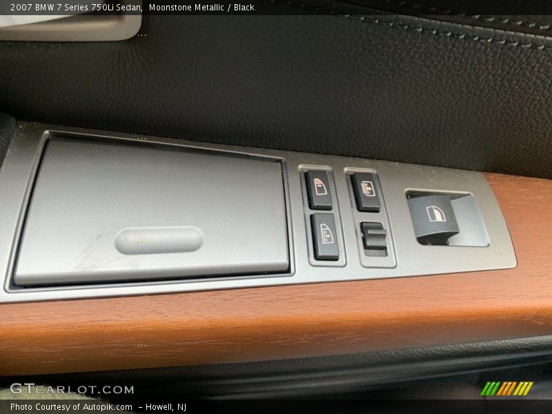 Moonstone Metallic / Black 2007 BMW 7 Series 750Li Sedan