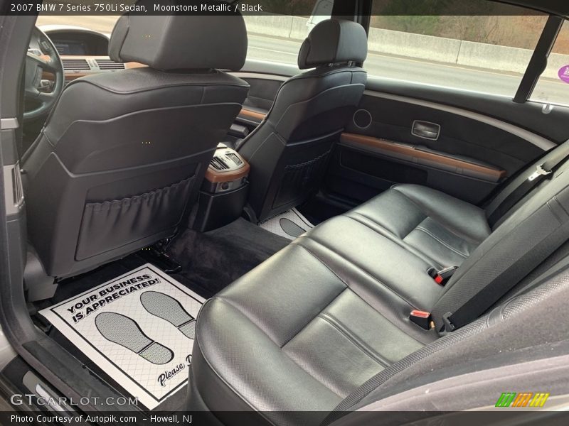 Moonstone Metallic / Black 2007 BMW 7 Series 750Li Sedan