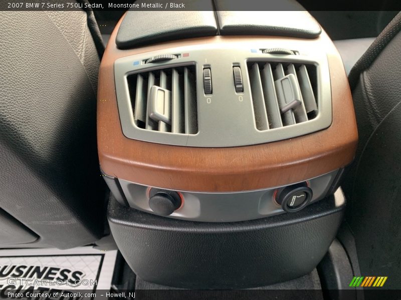 Moonstone Metallic / Black 2007 BMW 7 Series 750Li Sedan
