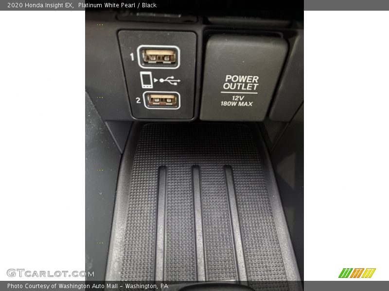 Platinum White Pearl / Black 2020 Honda Insight EX