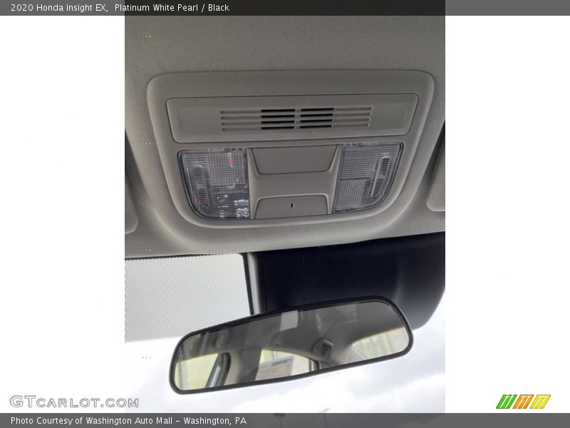 Platinum White Pearl / Black 2020 Honda Insight EX