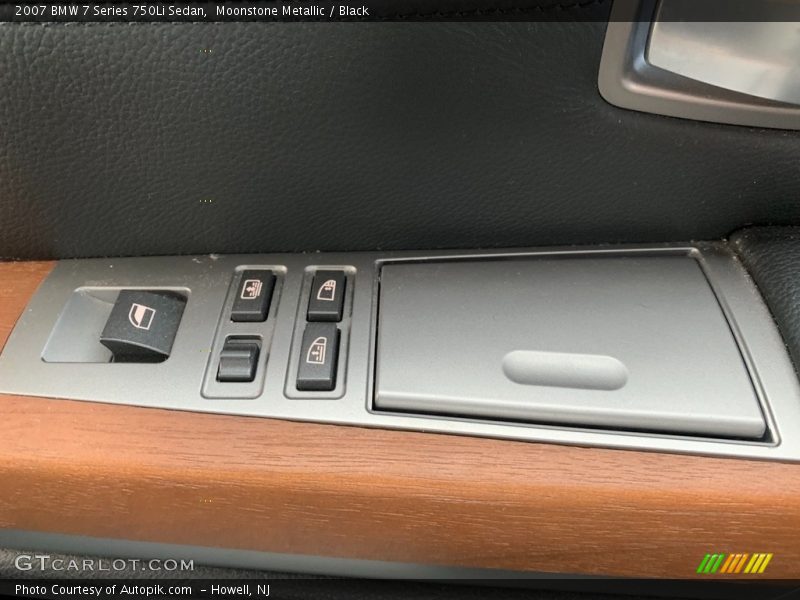 Moonstone Metallic / Black 2007 BMW 7 Series 750Li Sedan