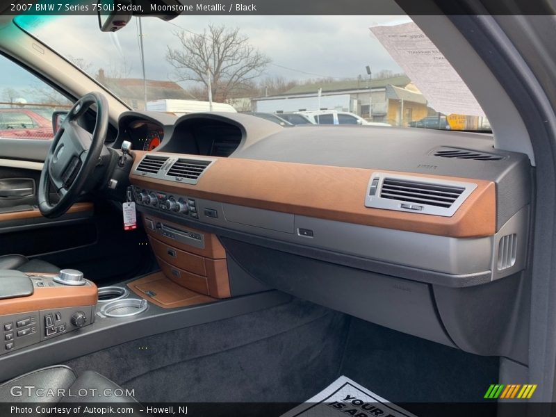 Moonstone Metallic / Black 2007 BMW 7 Series 750Li Sedan