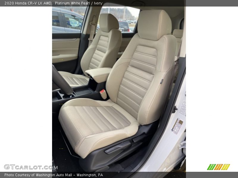 Platinum White Pearl / Ivory 2020 Honda CR-V LX AWD
