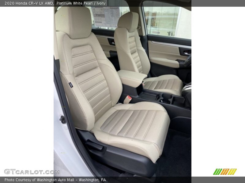Platinum White Pearl / Ivory 2020 Honda CR-V LX AWD
