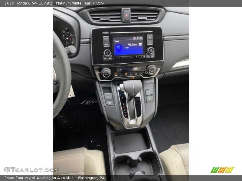 Platinum White Pearl / Ivory 2020 Honda CR-V LX AWD