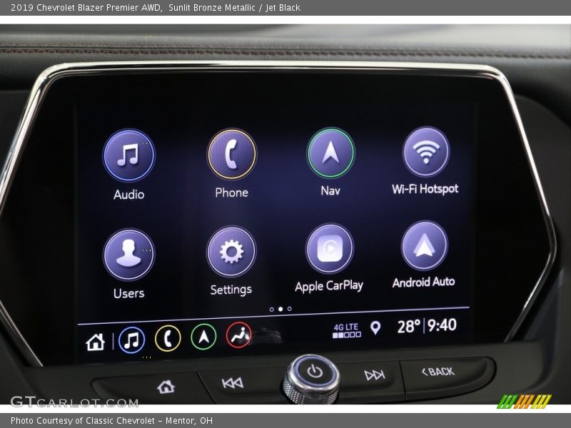Controls of 2019 Blazer Premier AWD