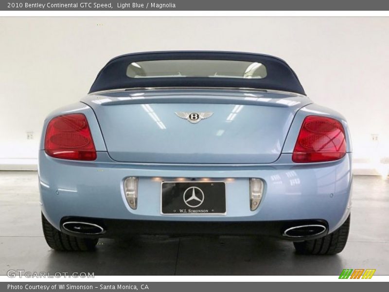 Light Blue / Magnolia 2010 Bentley Continental GTC Speed