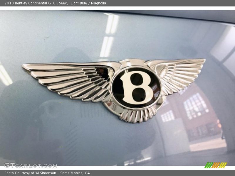 Light Blue / Magnolia 2010 Bentley Continental GTC Speed