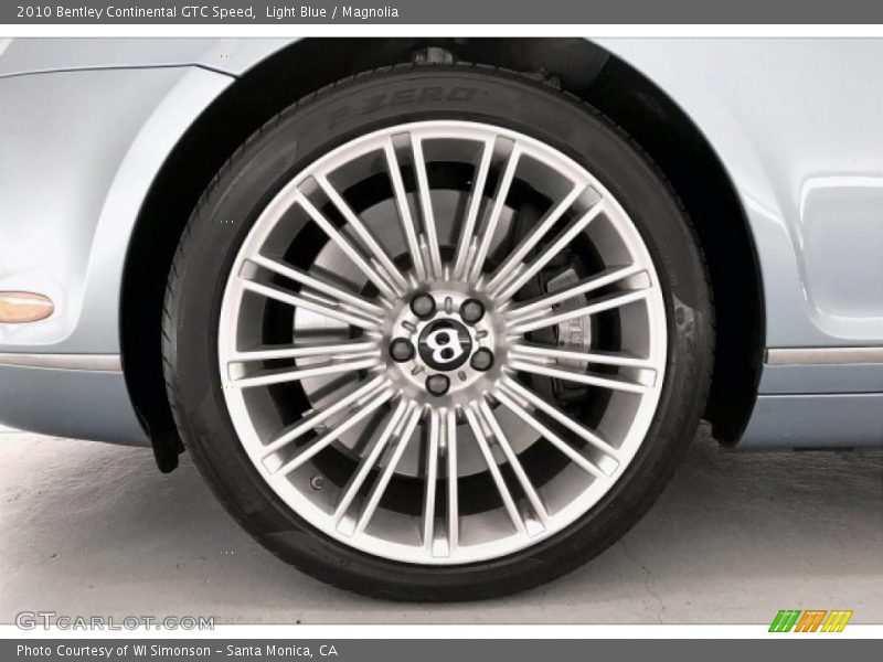 Light Blue / Magnolia 2010 Bentley Continental GTC Speed