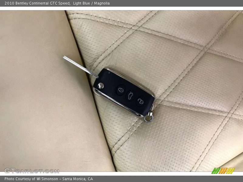 Light Blue / Magnolia 2010 Bentley Continental GTC Speed
