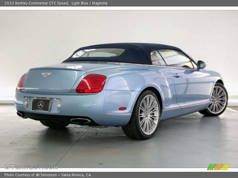 Light Blue / Magnolia 2010 Bentley Continental GTC Speed