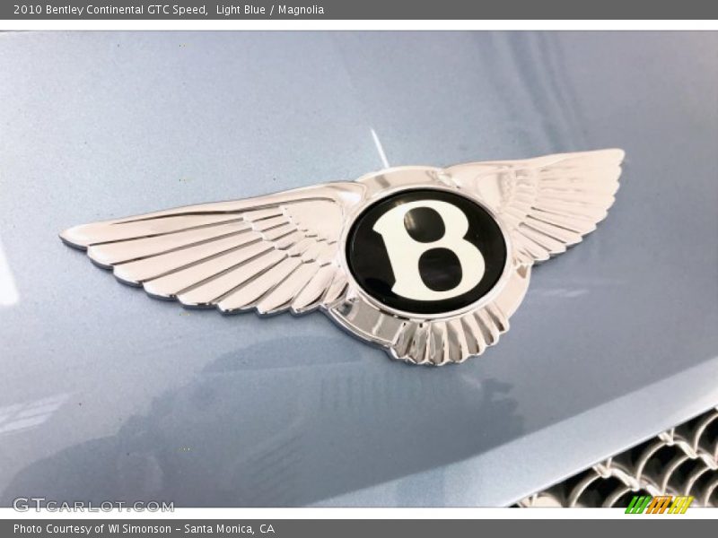 Light Blue / Magnolia 2010 Bentley Continental GTC Speed