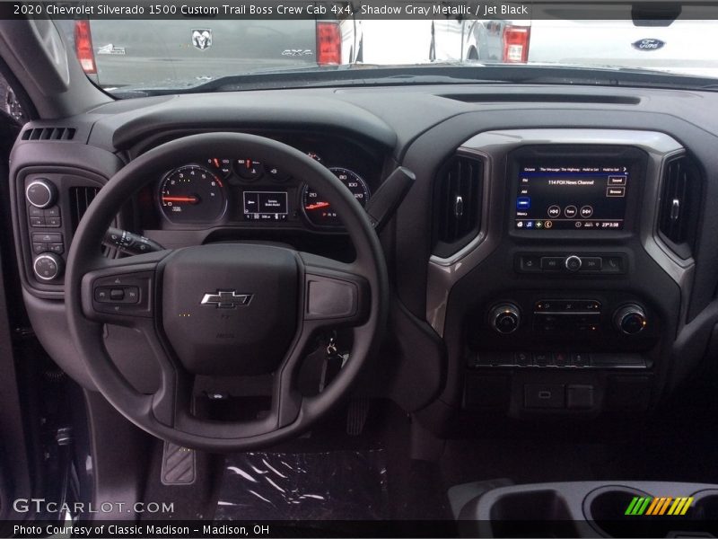 Shadow Gray Metallic / Jet Black 2020 Chevrolet Silverado 1500 Custom Trail Boss Crew Cab 4x4