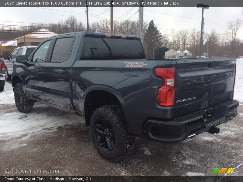 Shadow Gray Metallic / Jet Black 2020 Chevrolet Silverado 1500 Custom Trail Boss Crew Cab 4x4