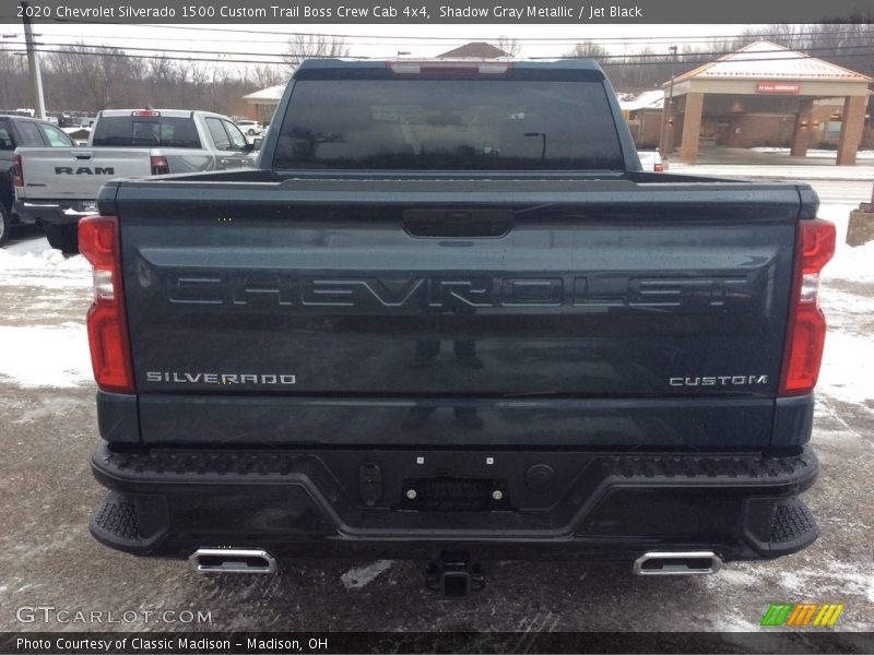 Shadow Gray Metallic / Jet Black 2020 Chevrolet Silverado 1500 Custom Trail Boss Crew Cab 4x4