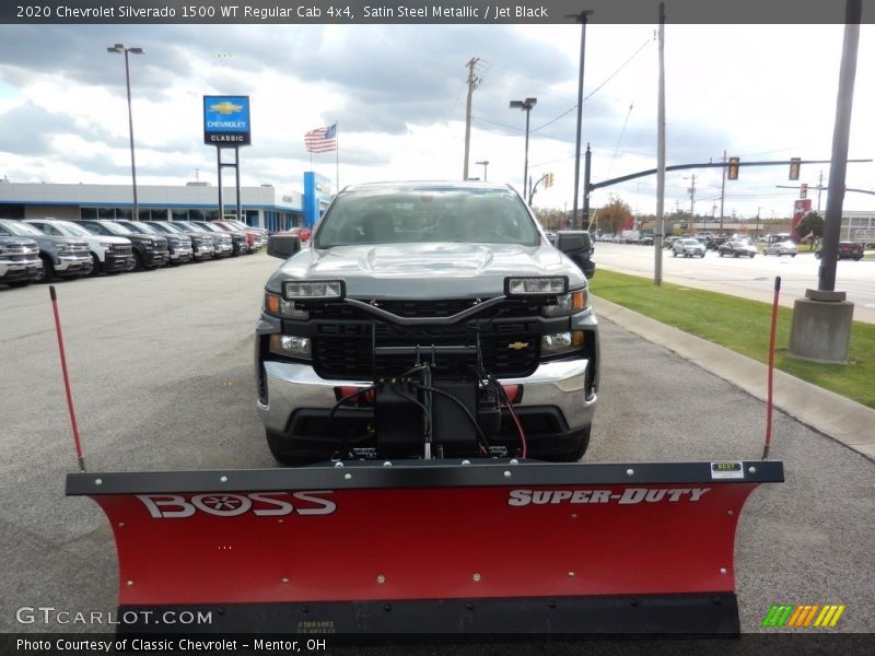 Satin Steel Metallic / Jet Black 2020 Chevrolet Silverado 1500 WT Regular Cab 4x4