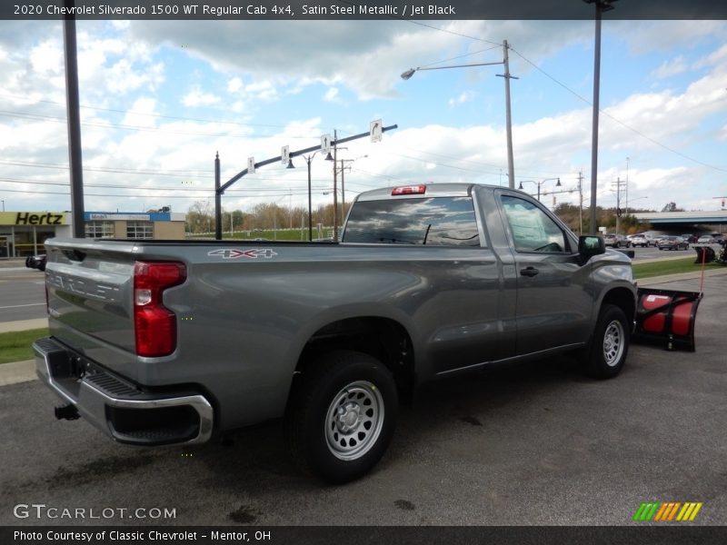 Satin Steel Metallic / Jet Black 2020 Chevrolet Silverado 1500 WT Regular Cab 4x4