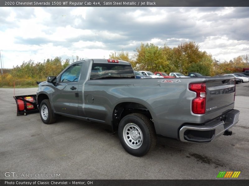 Satin Steel Metallic / Jet Black 2020 Chevrolet Silverado 1500 WT Regular Cab 4x4