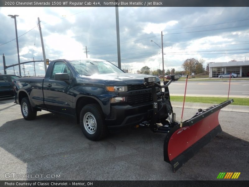 Northsky Blue Metallic / Jet Black 2020 Chevrolet Silverado 1500 WT Regular Cab 4x4