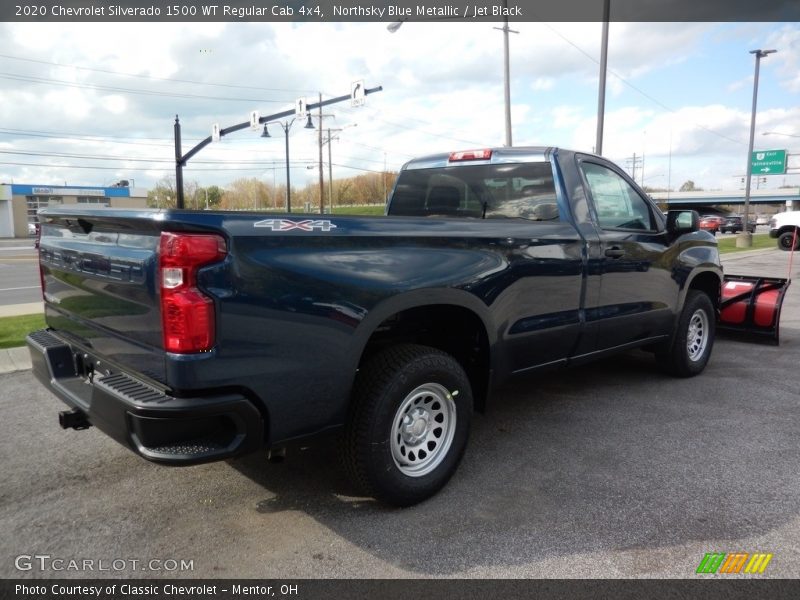 Northsky Blue Metallic / Jet Black 2020 Chevrolet Silverado 1500 WT Regular Cab 4x4