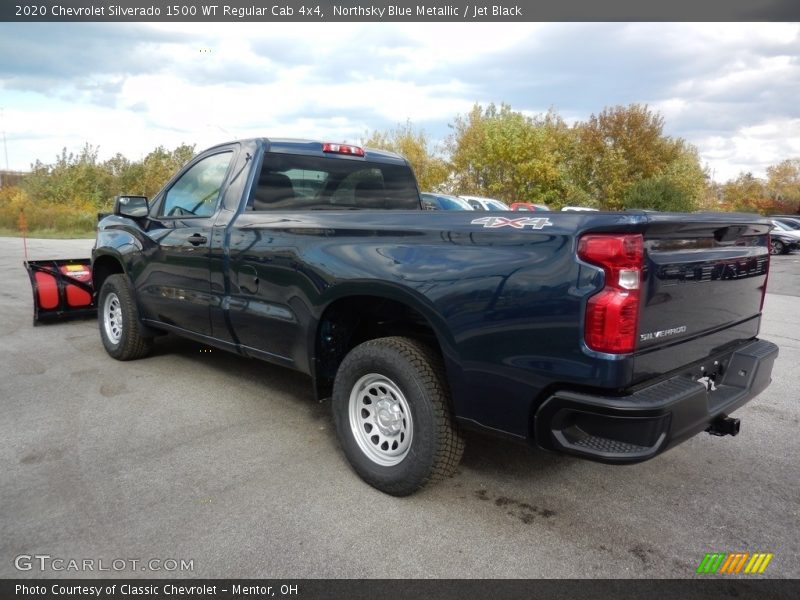 Northsky Blue Metallic / Jet Black 2020 Chevrolet Silverado 1500 WT Regular Cab 4x4