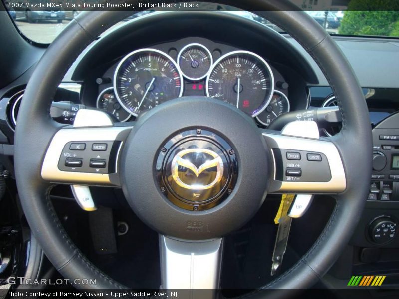 Brilliant Black / Black 2007 Mazda MX-5 Miata Touring Roadster