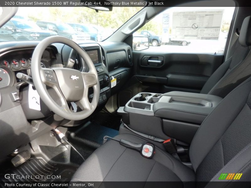 Northsky Blue Metallic / Jet Black 2020 Chevrolet Silverado 1500 WT Regular Cab 4x4