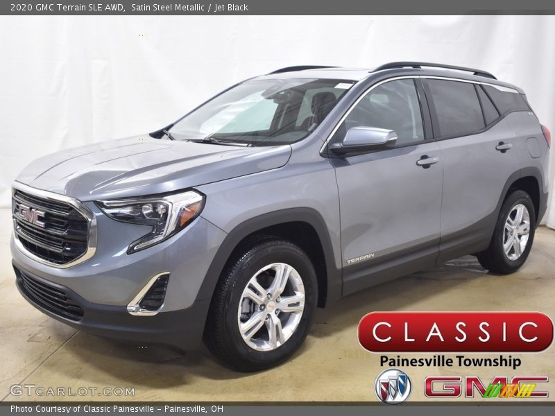 Satin Steel Metallic / Jet Black 2020 GMC Terrain SLE AWD