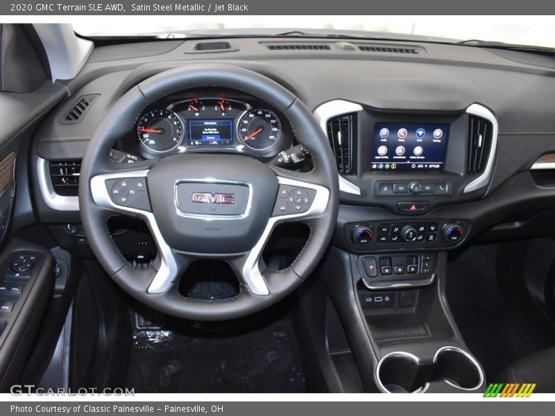 Satin Steel Metallic / Jet Black 2020 GMC Terrain SLE AWD