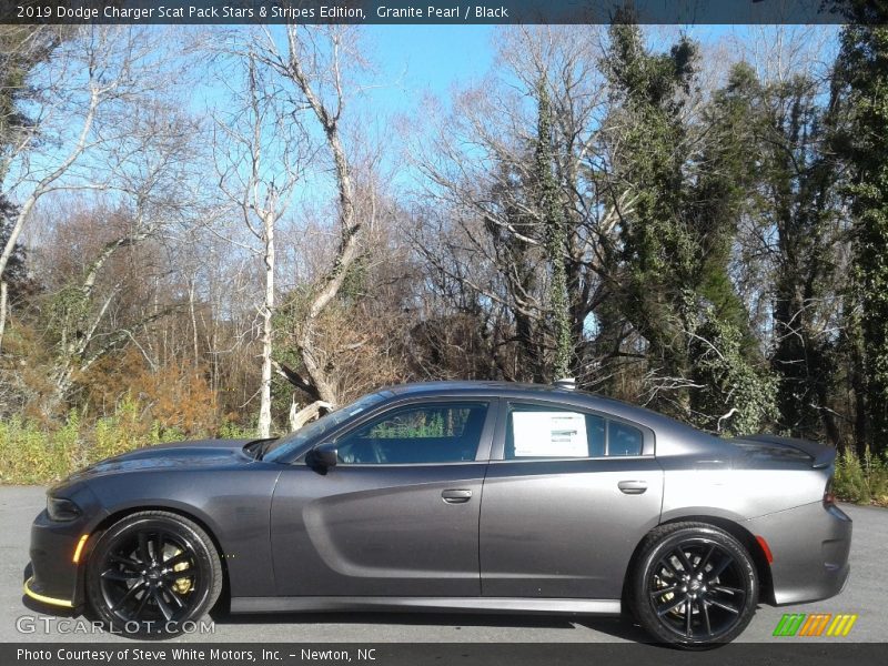 Granite Pearl / Black 2019 Dodge Charger Scat Pack Stars & Stripes Edition