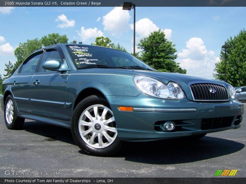 Celadon Green / Beige 2005 Hyundai Sonata GLS V6