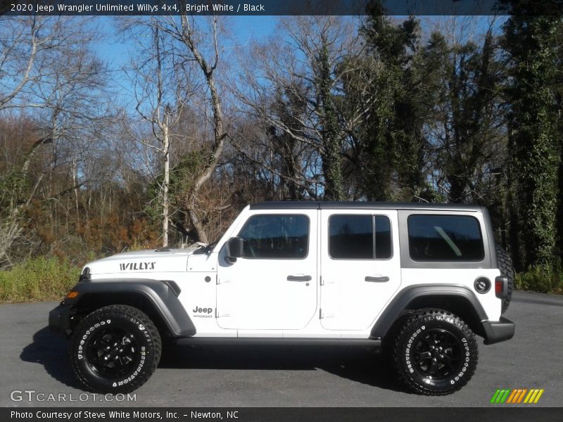 Bright White / Black 2020 Jeep Wrangler Unlimited Willys 4x4