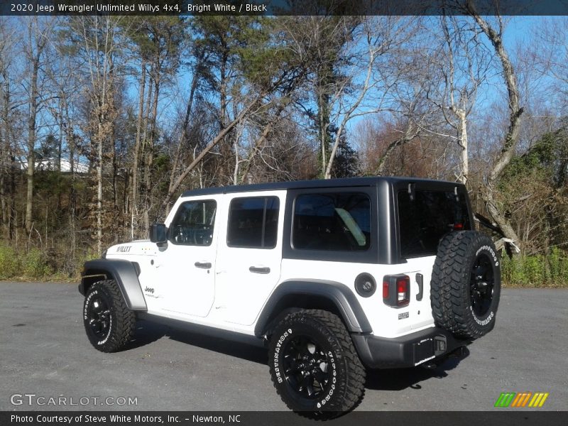 Bright White / Black 2020 Jeep Wrangler Unlimited Willys 4x4