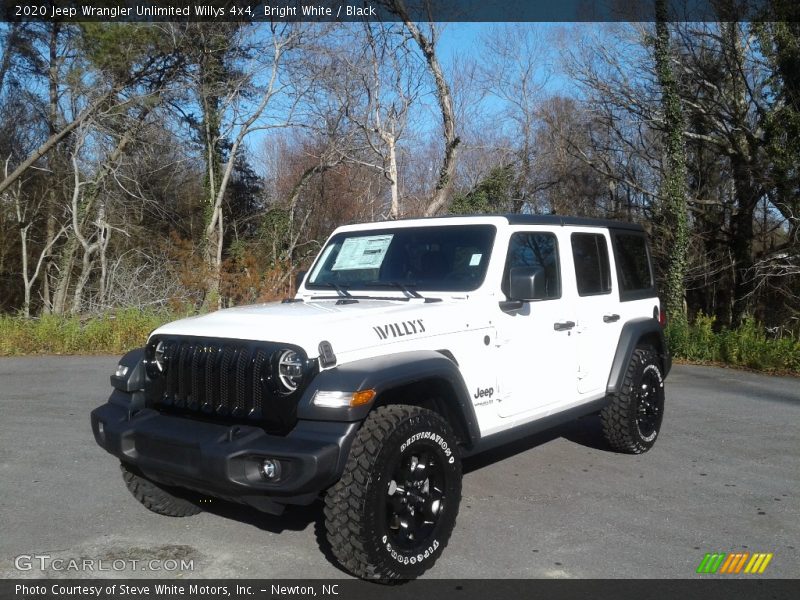 Bright White / Black 2020 Jeep Wrangler Unlimited Willys 4x4